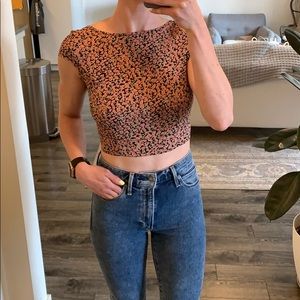 Brandy Melville Floral Crop Top